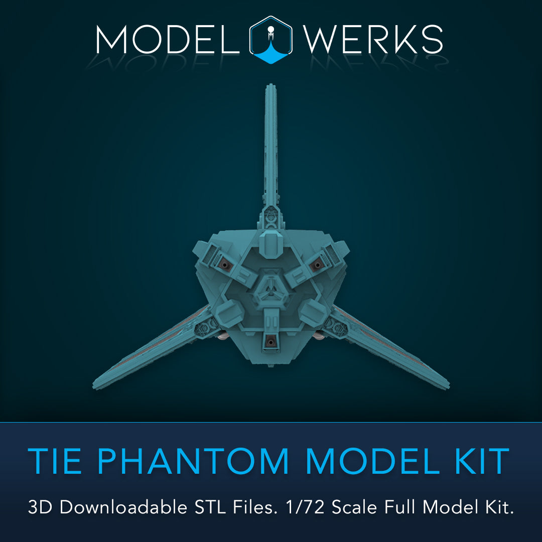 1/72 Scale Tie Phantom Full Kit STL File Download