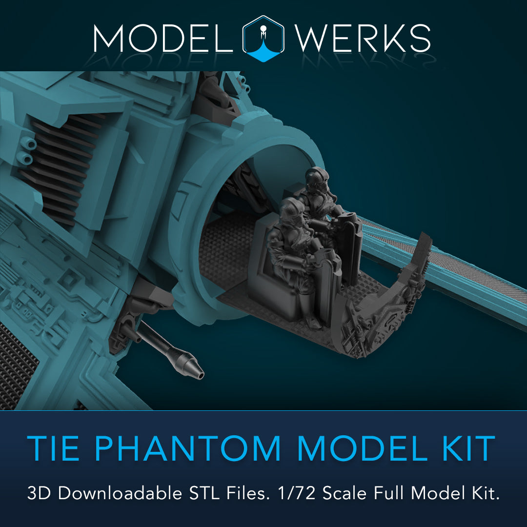 1/72 Scale Tie Phantom Full Kit STL File Download