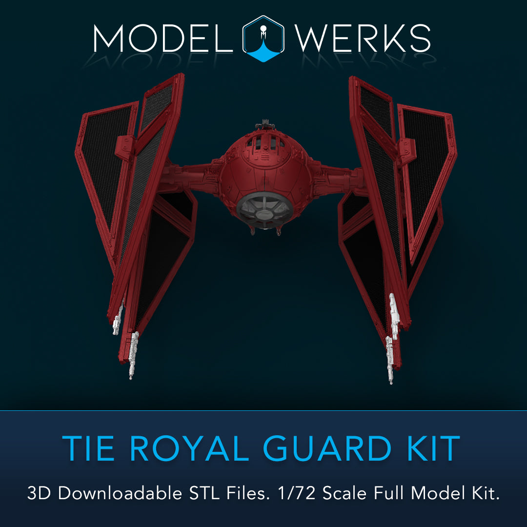 1/72 Scale Tie Royal Guard Full Kit STL File Download