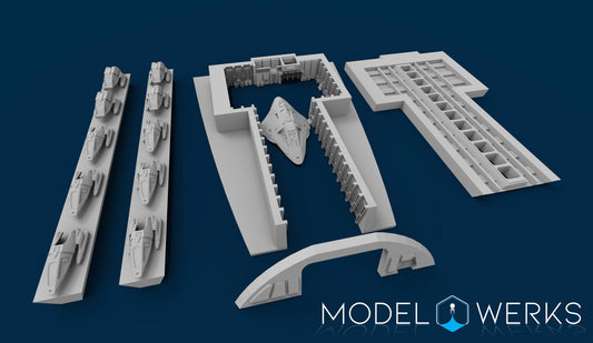 1:1000 Scale Voyager Shuttlebay STL File Download