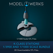 K-Class Stations 1/3900 and 1/1000 Scale STL Bundle