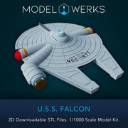 1/1000 USS Falcon STL [FREE DOWNLOAD]