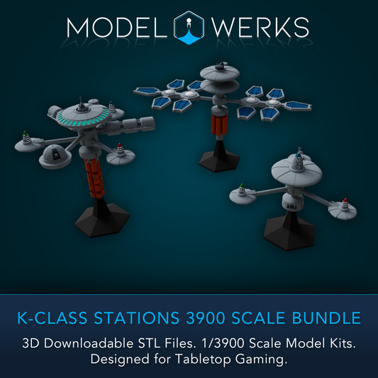 K-Class Stations 1/3900 Scale STL Bundle