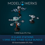 K-Class Stations 1/3900 and 1/1000 Scale STL Bundle