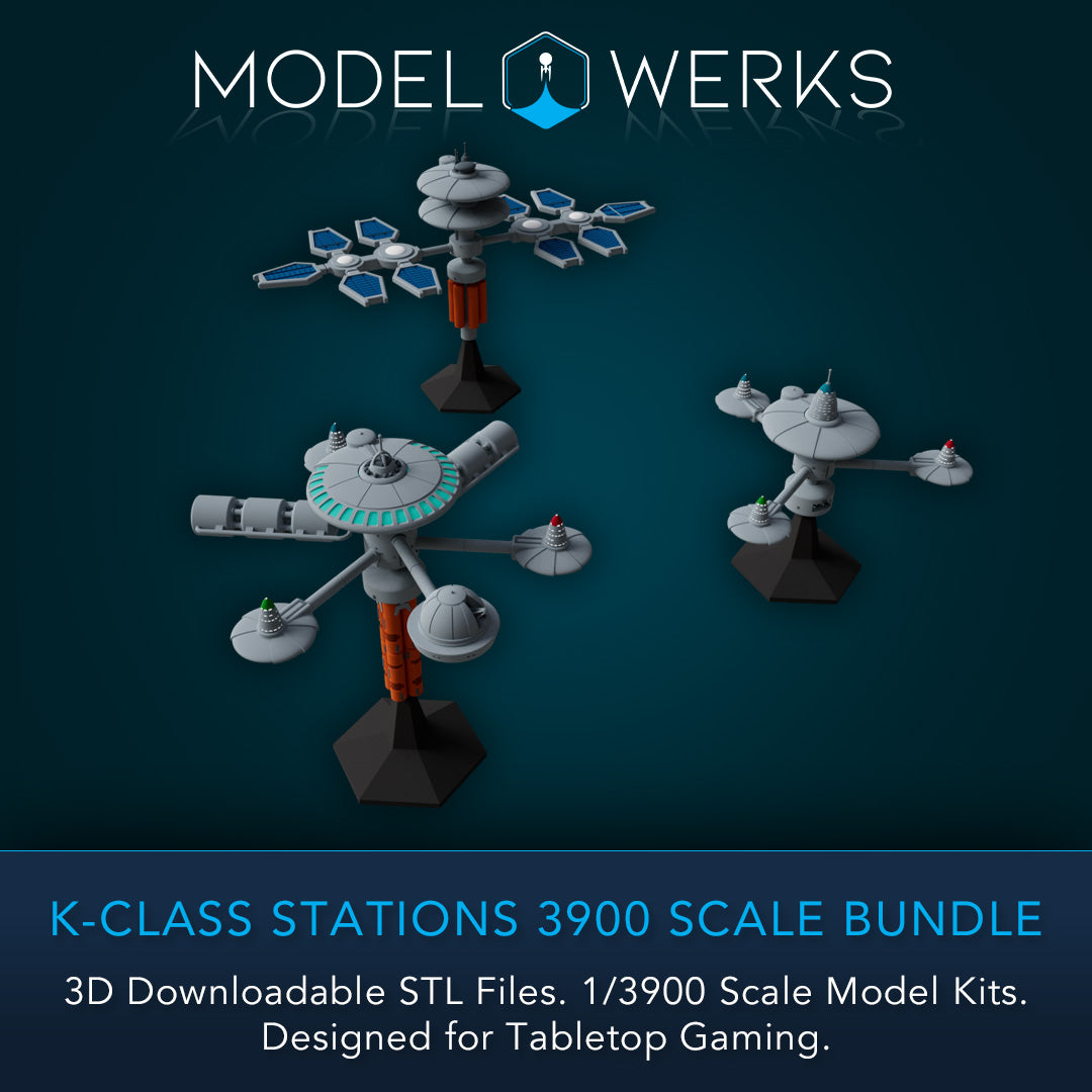 K-Class Stations 1/3900 Scale STL Bundle