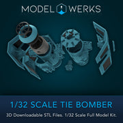 1/32 Scale Tie Bomber Full Kit STL File Download