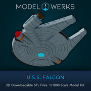 1/1000 USS Falcon STL [FREE DOWNLOAD]