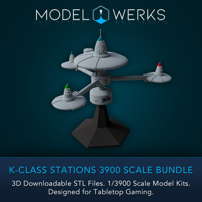 K-Class Stations 1/3900 Scale STL Bundle