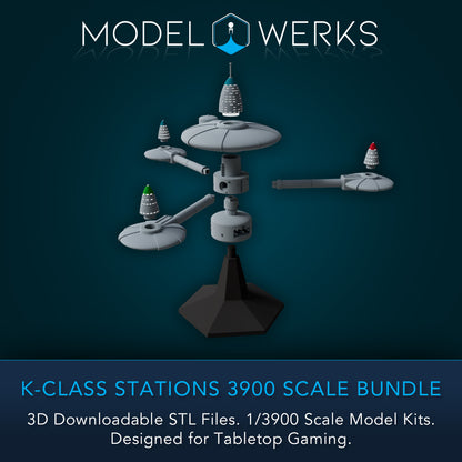 K-Class Stations 1/3900 Scale STL Bundle