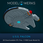 1/1000 USS Falcon STL [FREE DOWNLOAD]