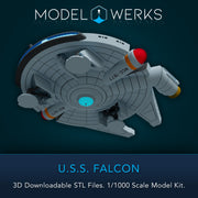 1/1000 USS Falcon STL [FREE DOWNLOAD]
