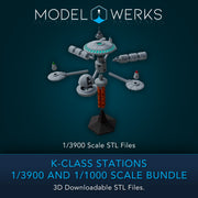 K-Class Stations 1/3900 and 1/1000 Scale STL Bundle