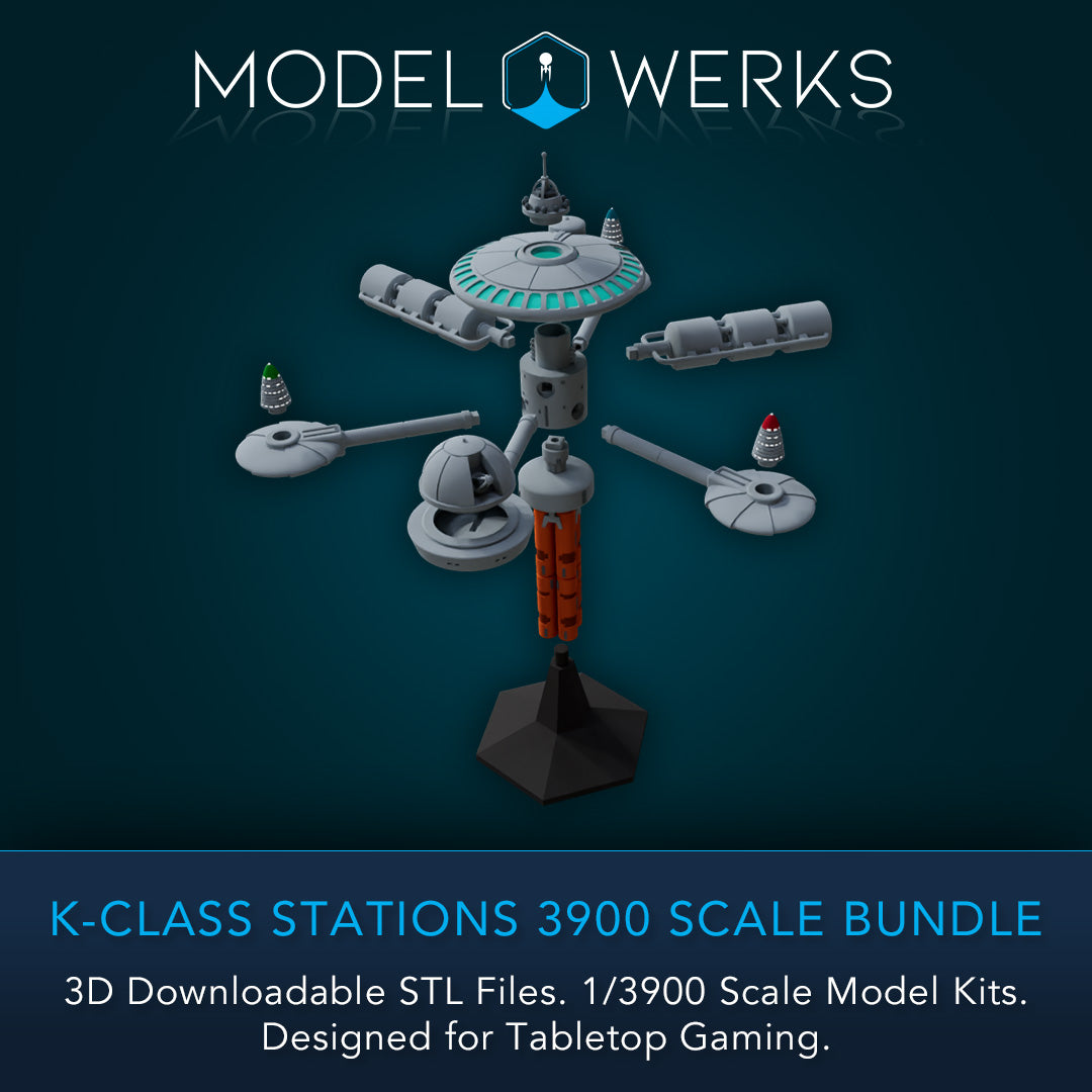 K-Class Stations 1/3900 Scale STL Bundle