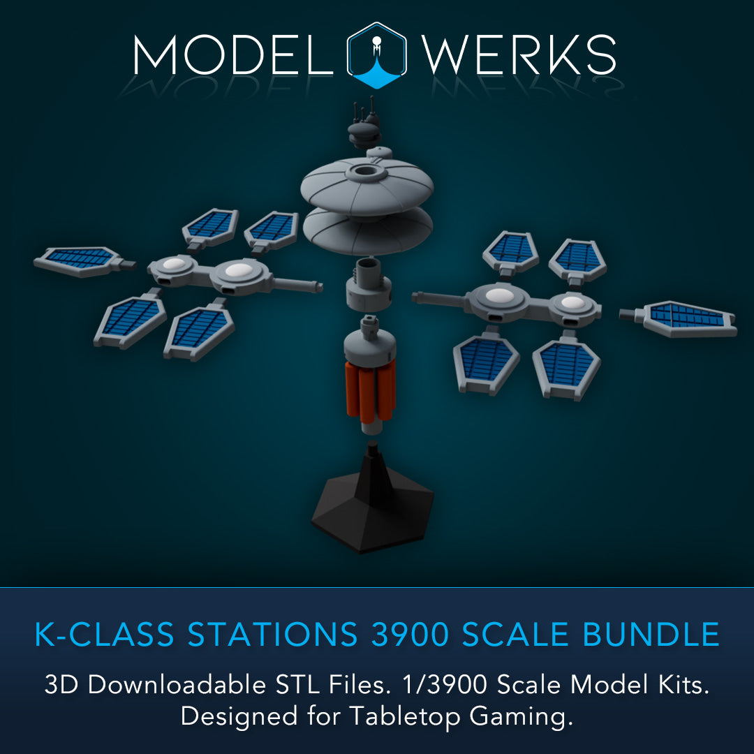 K-Class Stations 1/3900 Scale STL Bundle