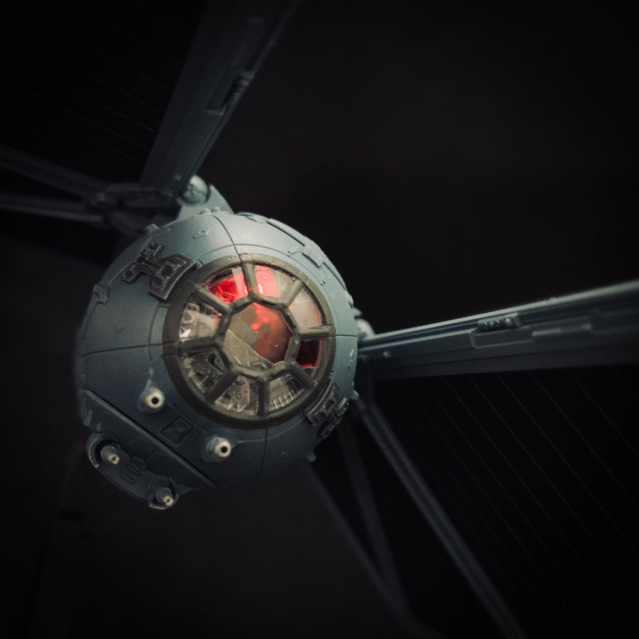 One-of-One Tie Striker 1/72 Scale — Illuminated Finished Display Model