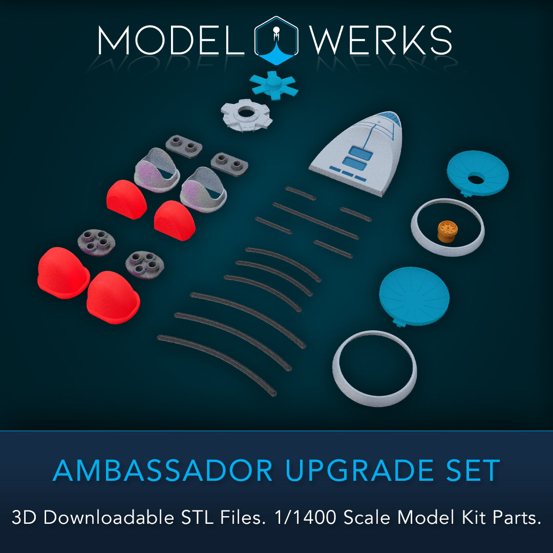 1/1400 Ambassador Class Upgrade Set STL File Download – modelwerkshop