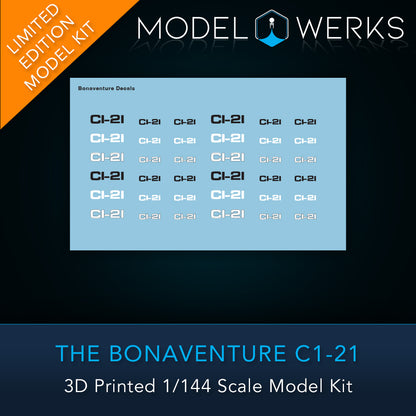 1/144 Bonventure Physical 3D Printed Kit