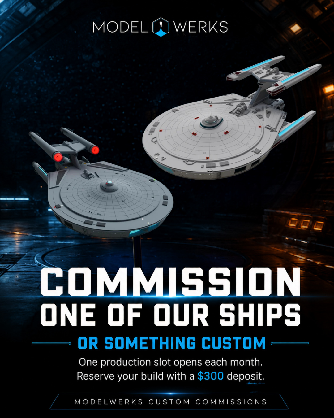 Custom Model Commission — Production Slot Reservation