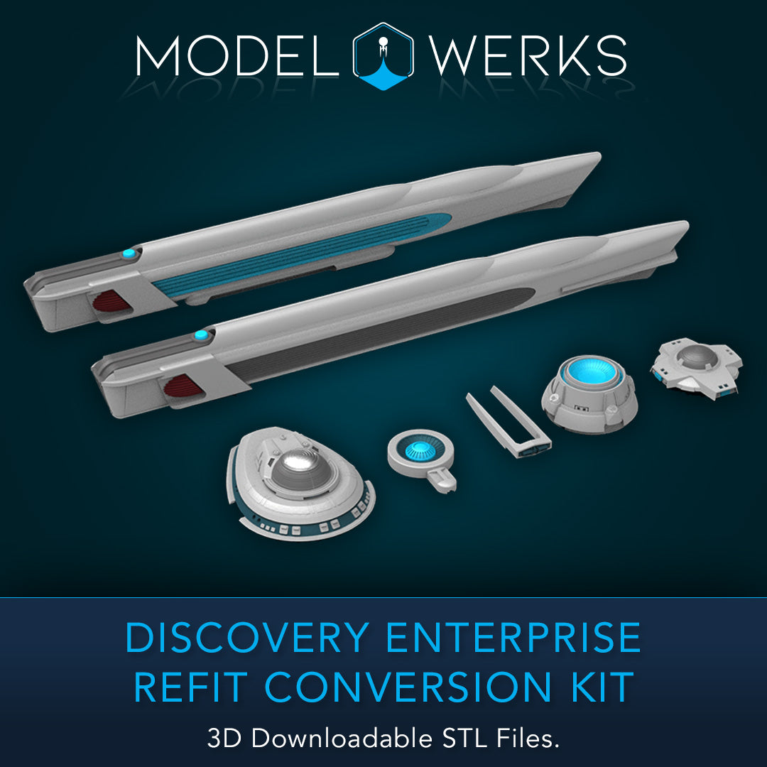 1:1000 Discovery Enterprise Refit Conversion Kit STL Download ...