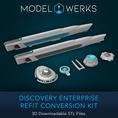 1:1000 Discovery Enterprise Refit Conversion Kit STL Download