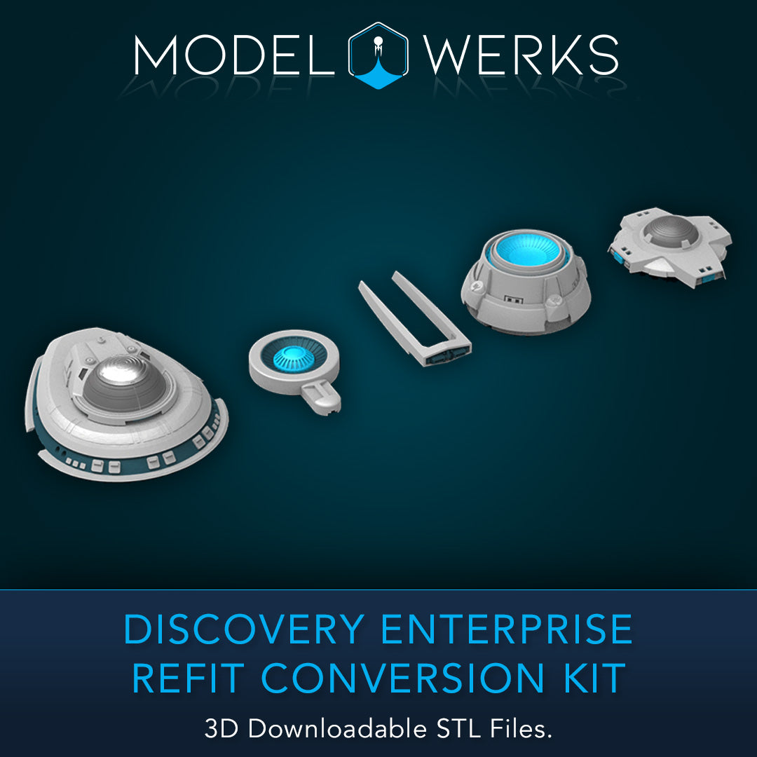 1:1000 Discovery Enterprise Refit Conversion Kit STL Download