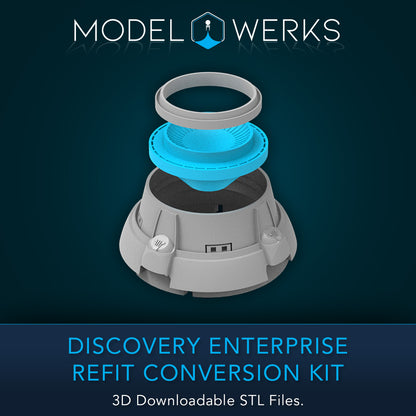 1:1000 Discovery Enterprise Refit Conversion Kit STL Download