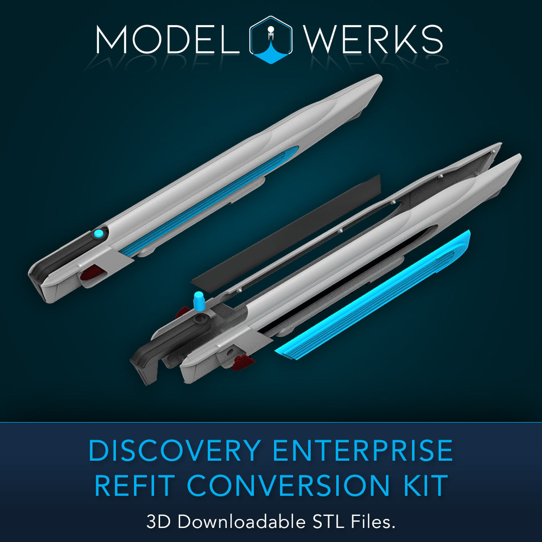 1:1000 Discovery Enterprise Refit Conversion Kit STL Download