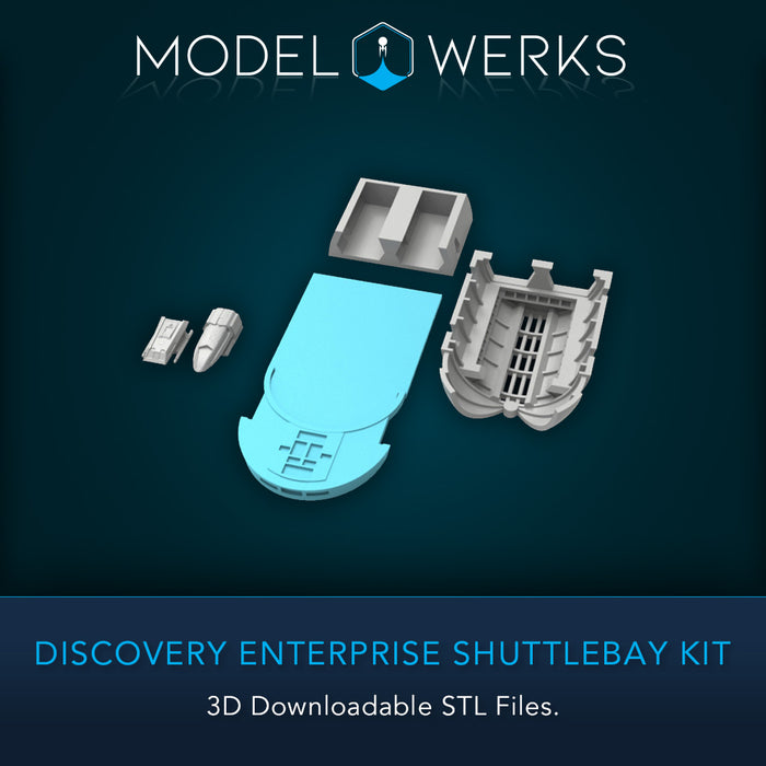 1:1000 Discovery Enterprise Shuttle Bay Kit STL Download