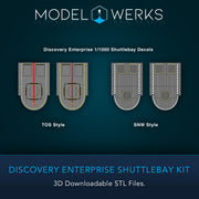 1:1000 Discovery Enterprise Shuttle Bay Kit STL Download