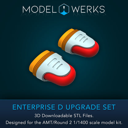 1/1400 Scale Enterprise-D Upgrade Set STL File Download