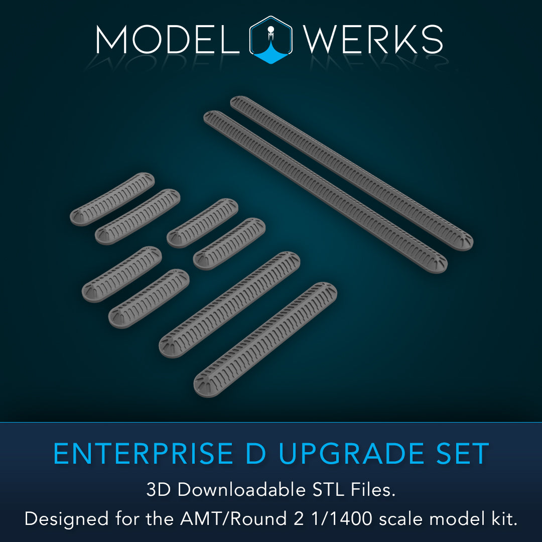 1/1400 Scale Enterprise-D Upgrade Set STL File Download