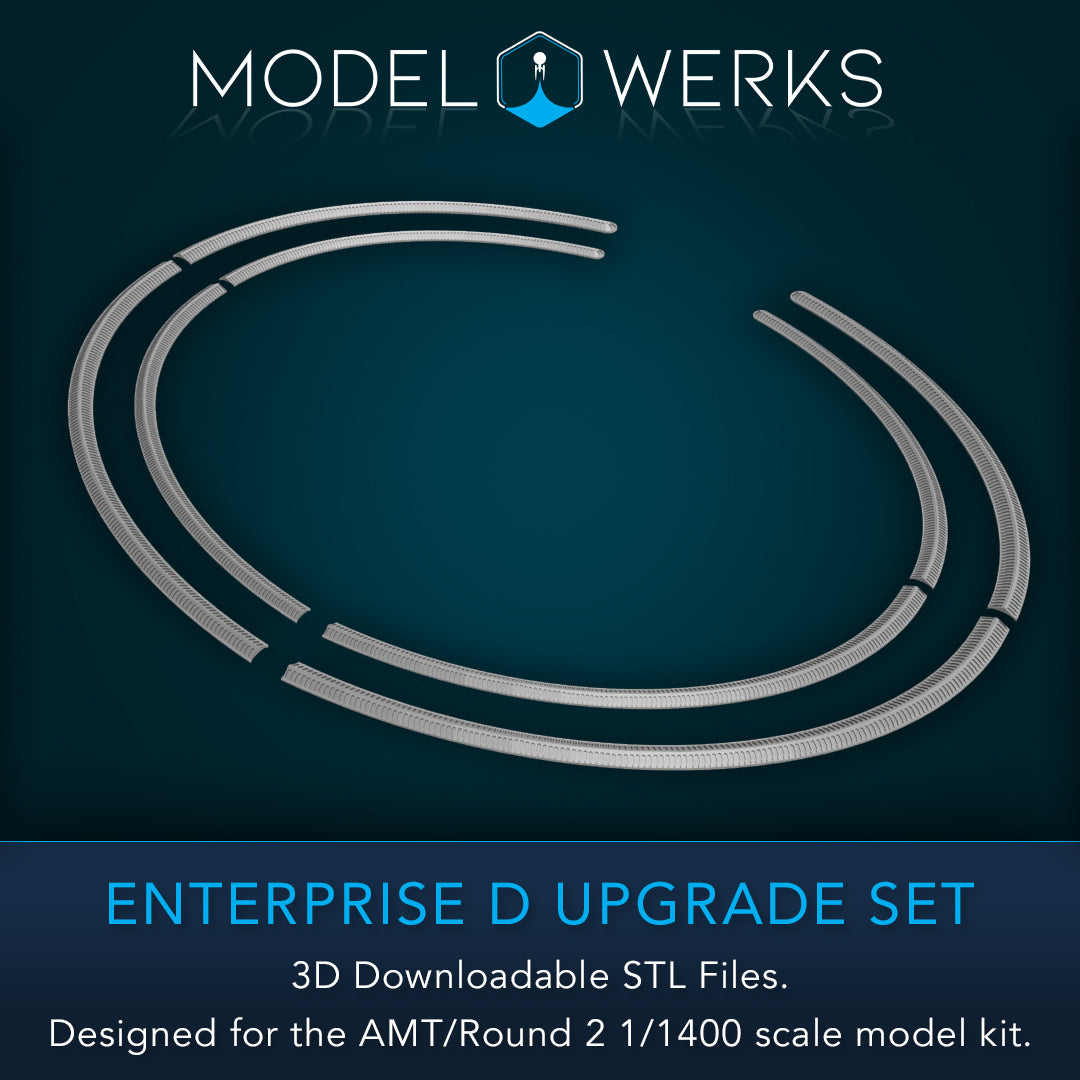 1/1400 Scale Enterprise-D Upgrade Set STL File Download