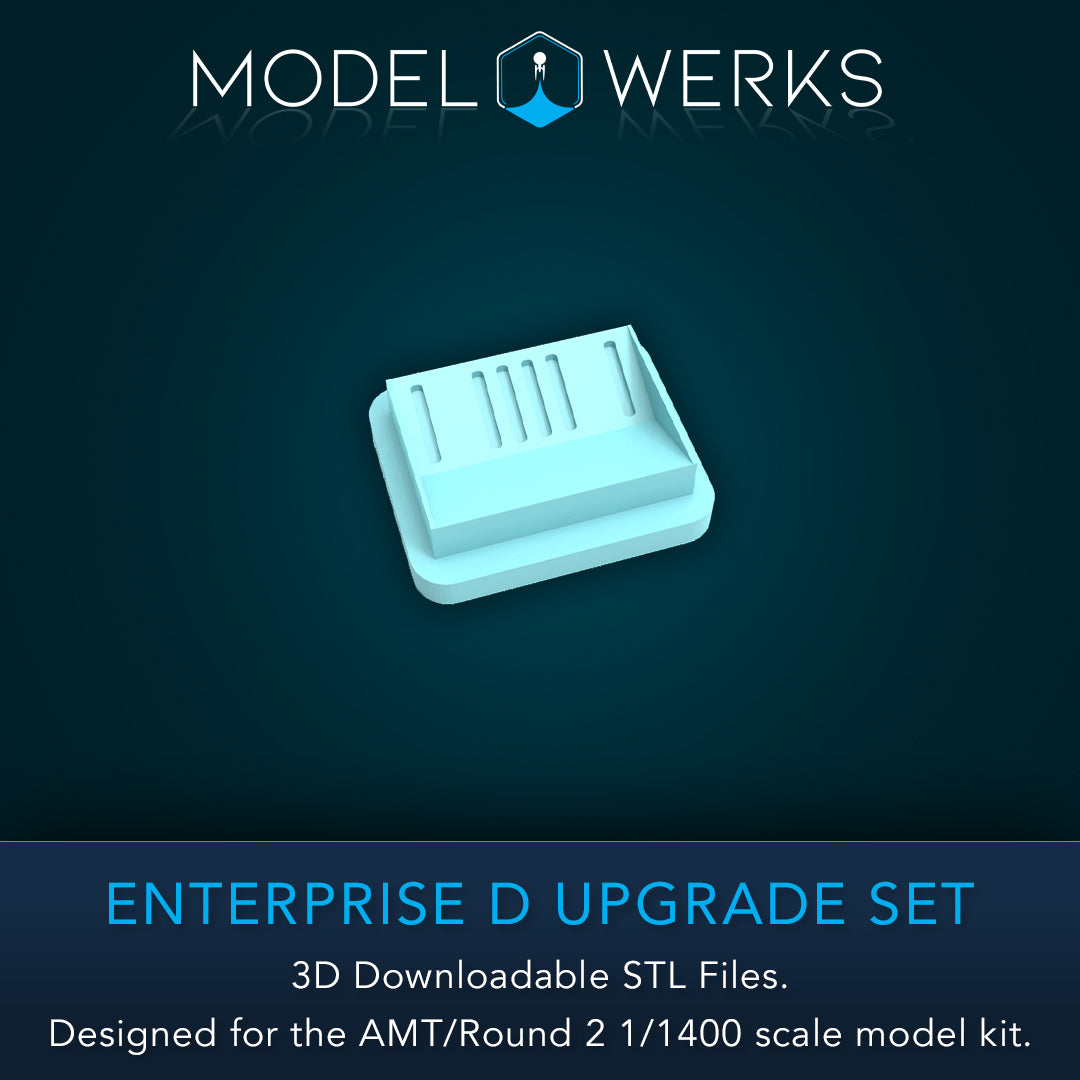 1/1400 Scale Enterprise-D Upgrade Set STL File Download