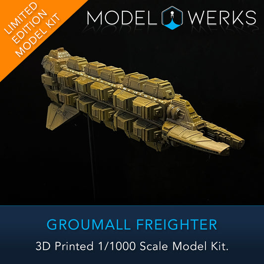 1/1000 Groumall Class Freighter Physical 3D Printed Kit