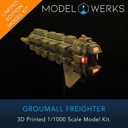 1/1000 Groumall Class Freighter Physical 3D Printed Kit