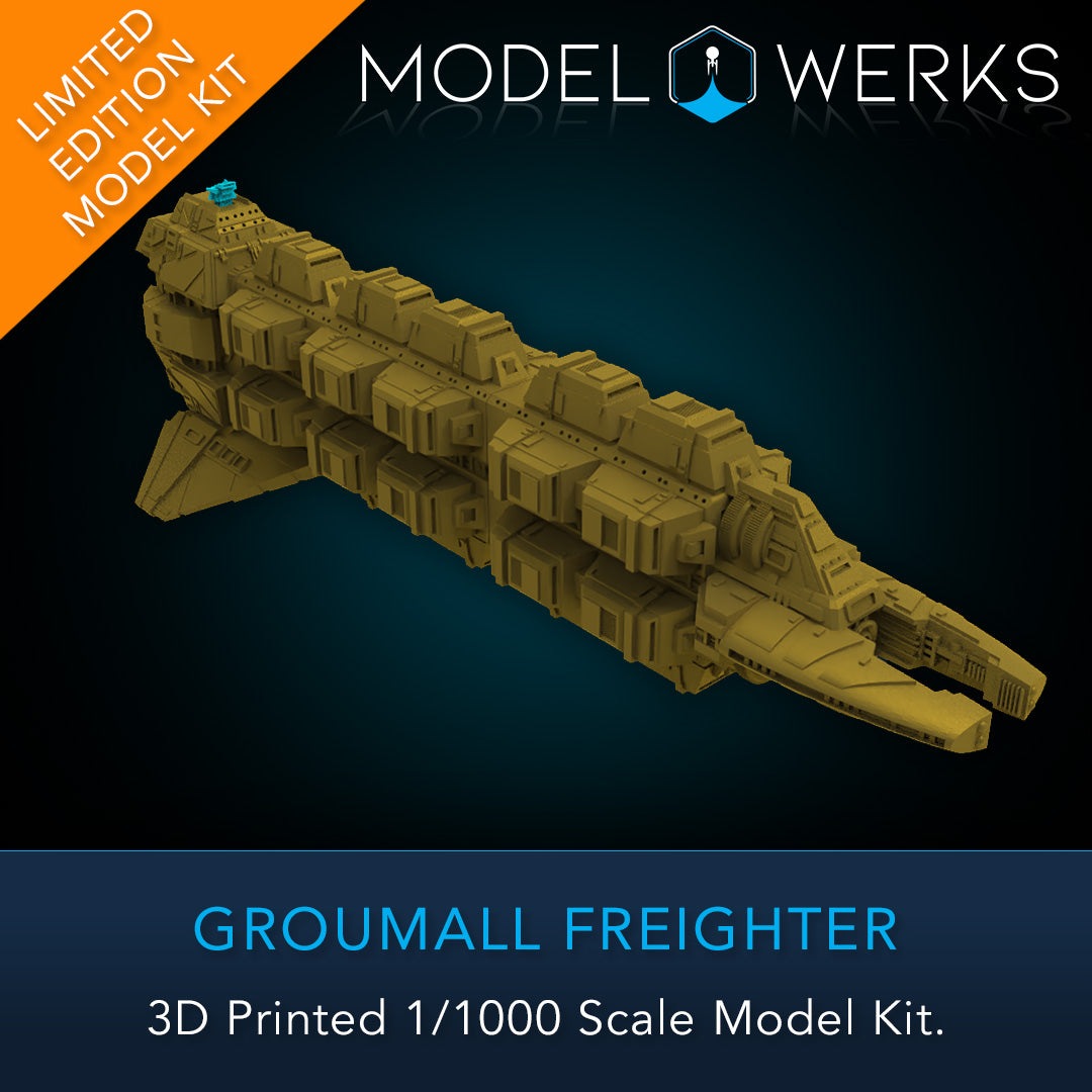 1/1000 Groumall Class Freighter Physical 3D Printed Kit