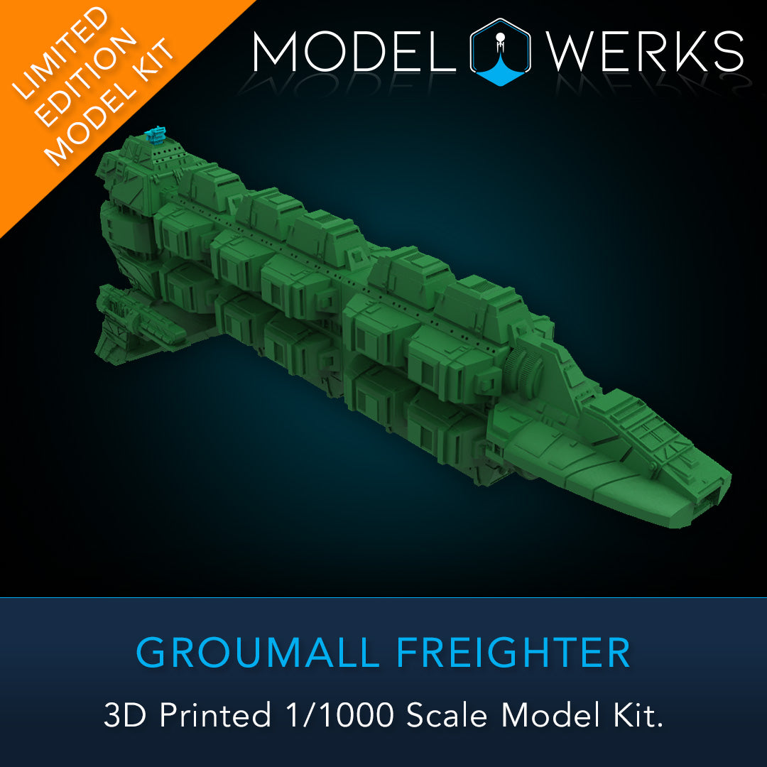 1/1000 Groumall Class Freighter Physical 3D Printed Kit