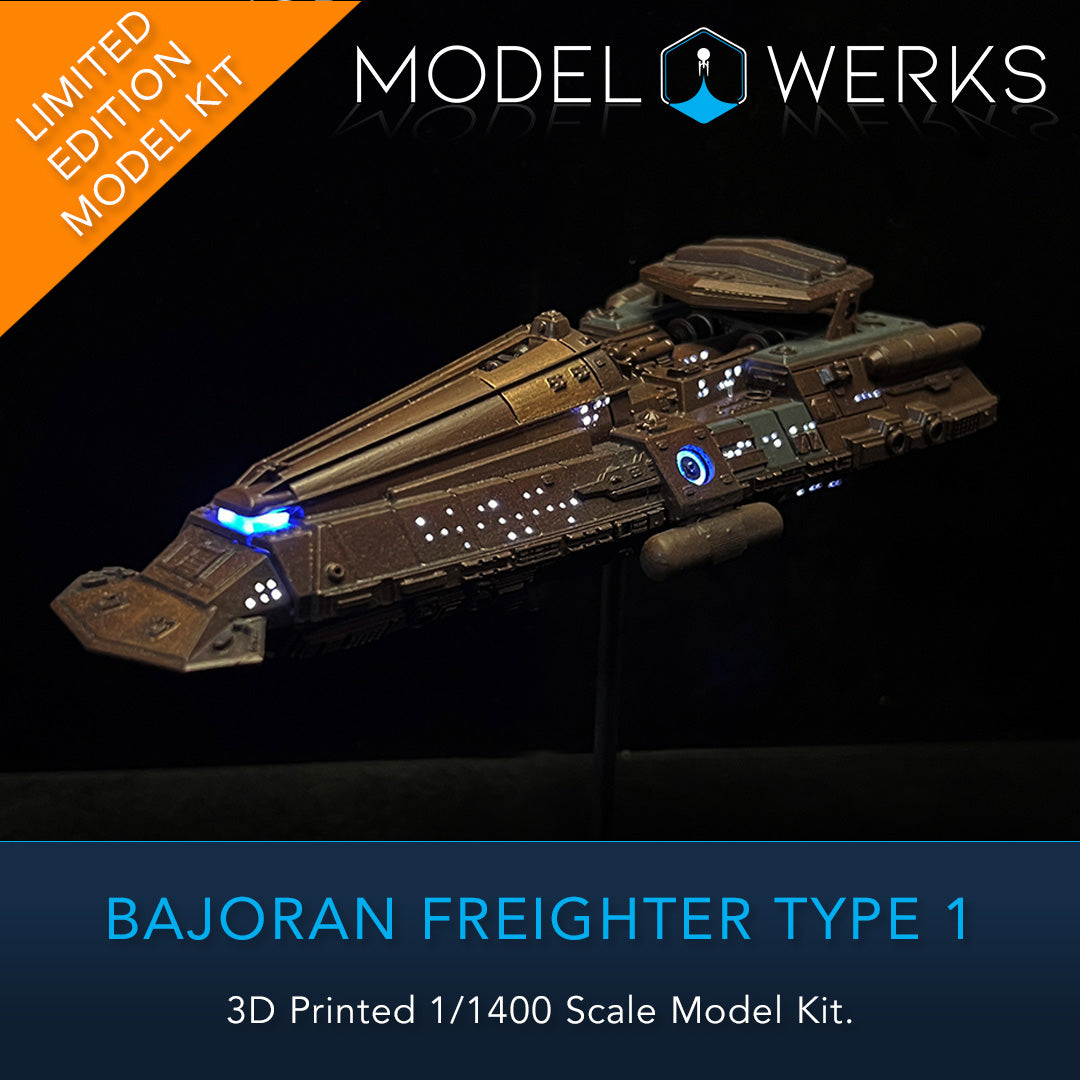 1/1400 Bajoran Freighter Type 1 3D Printed Physical Model Kit