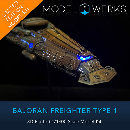 1/1400 Bajoran Freighter Type 1 3D Printed Physical Model Kit