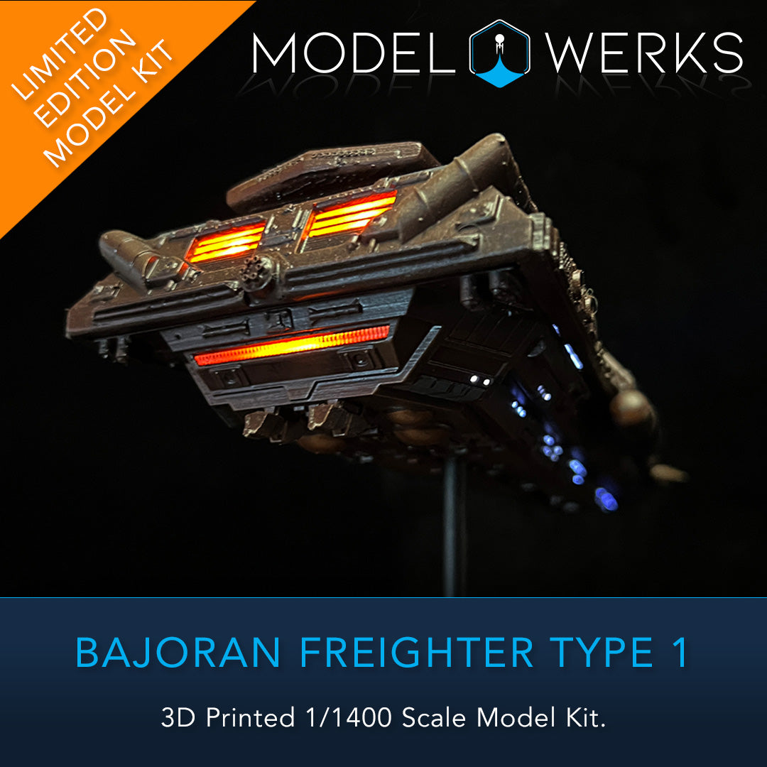 1/1400 Bajoran Freighter Type 1 3D Printed Physical Model Kit