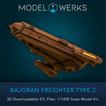 1/1400 Bajoran Freighter Type 2 Kit STL File Download