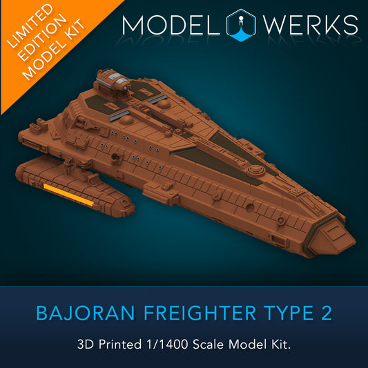 1/1400 Bajoran Freighter Type 2 3D Printed Physical Kit