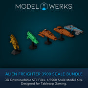 Alien Freighters 1/3900 Scale STL Bundle