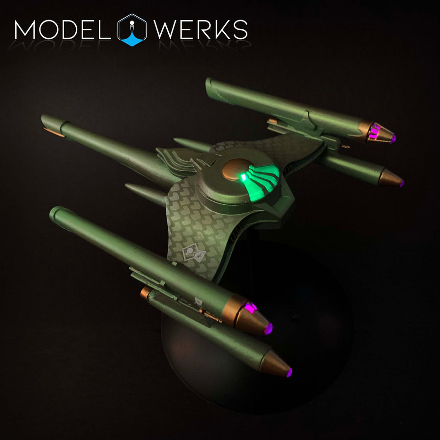One-of-One 1/1000 TOS Gorn Cruiser — Illuminated Finished Display Model