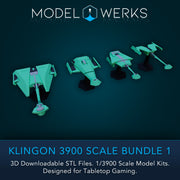 Klingon Vessels 1/3900 Scale STL Bundle 1