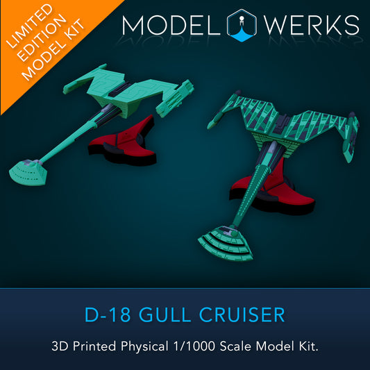 1/000 D-18 Gull Physical 3D Printed Kit