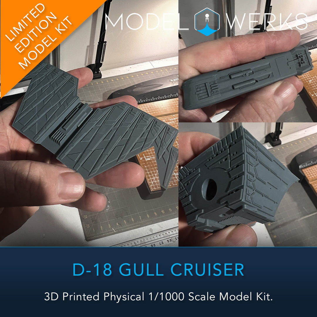 1/000 D-18 Gull Physical 3D Printed Kit