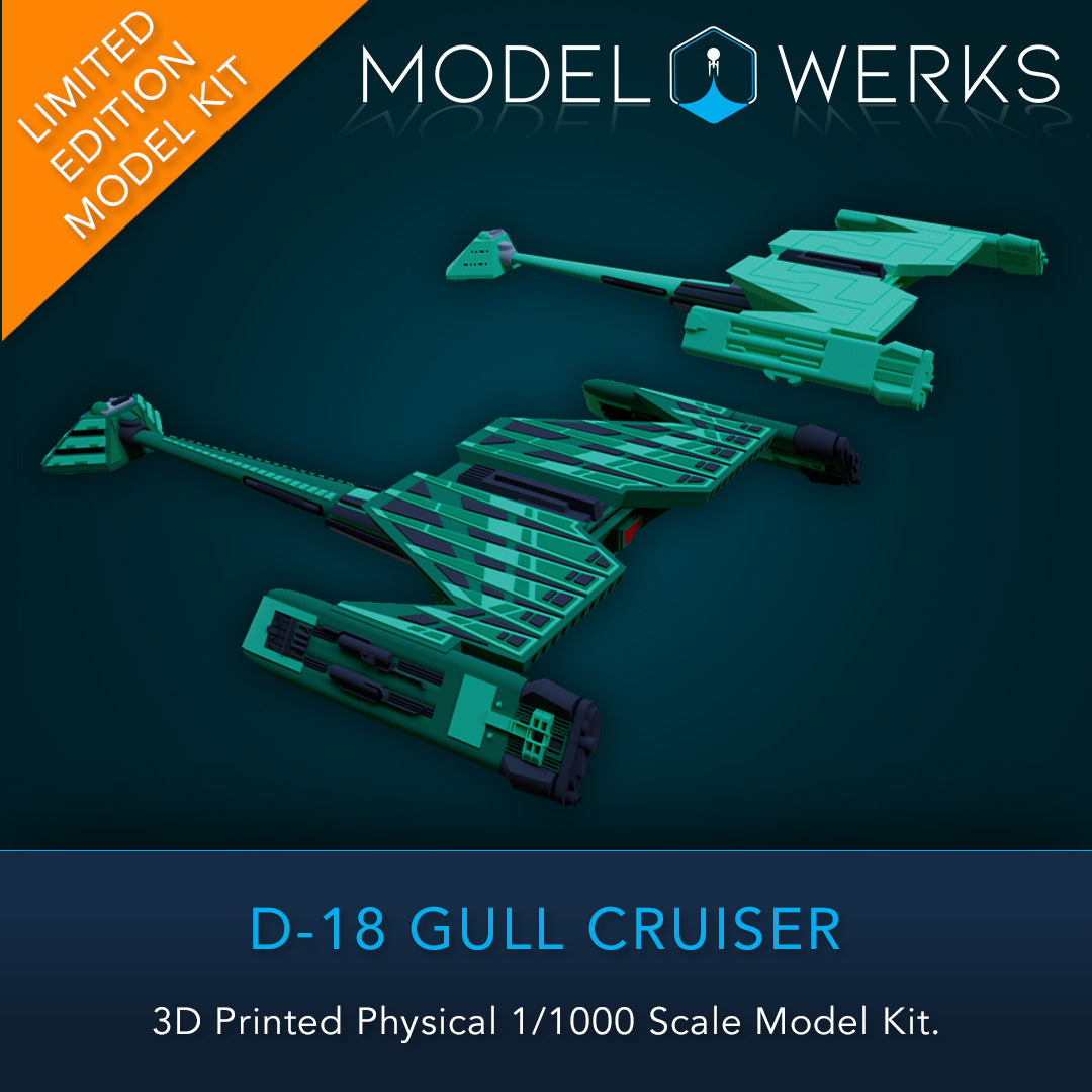 1/000 D-18 Gull Physical 3D Printed Kit