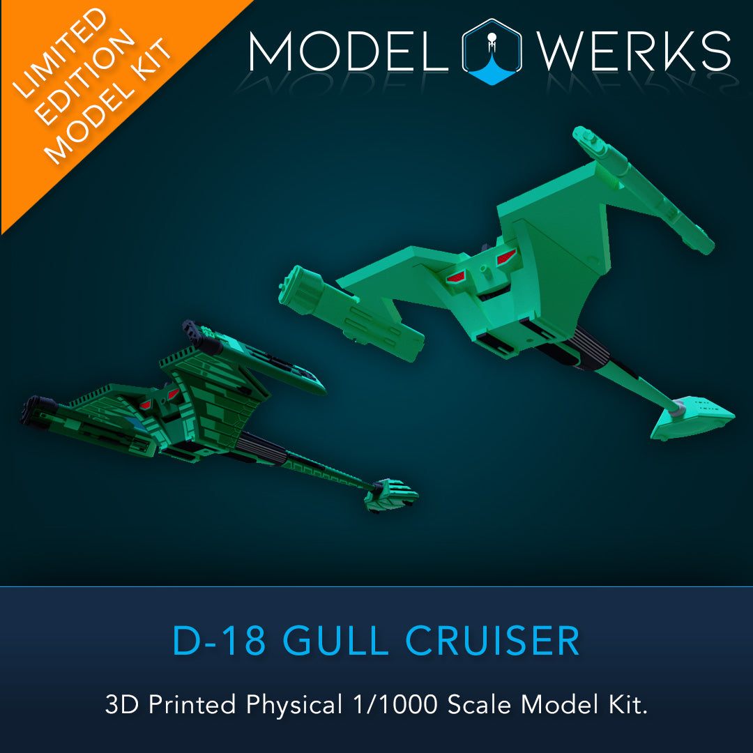 1/000 D-18 Gull Physical 3D Printed Kit