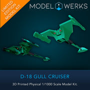 1/000 D-18 Gull Physical 3D Printed Kit